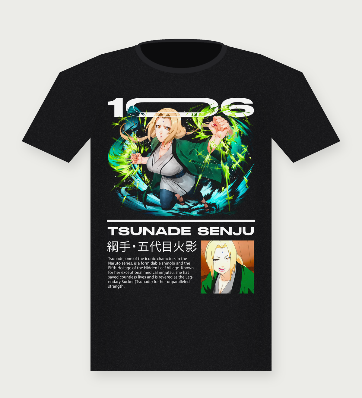 Tsunade Senju black t-shirt