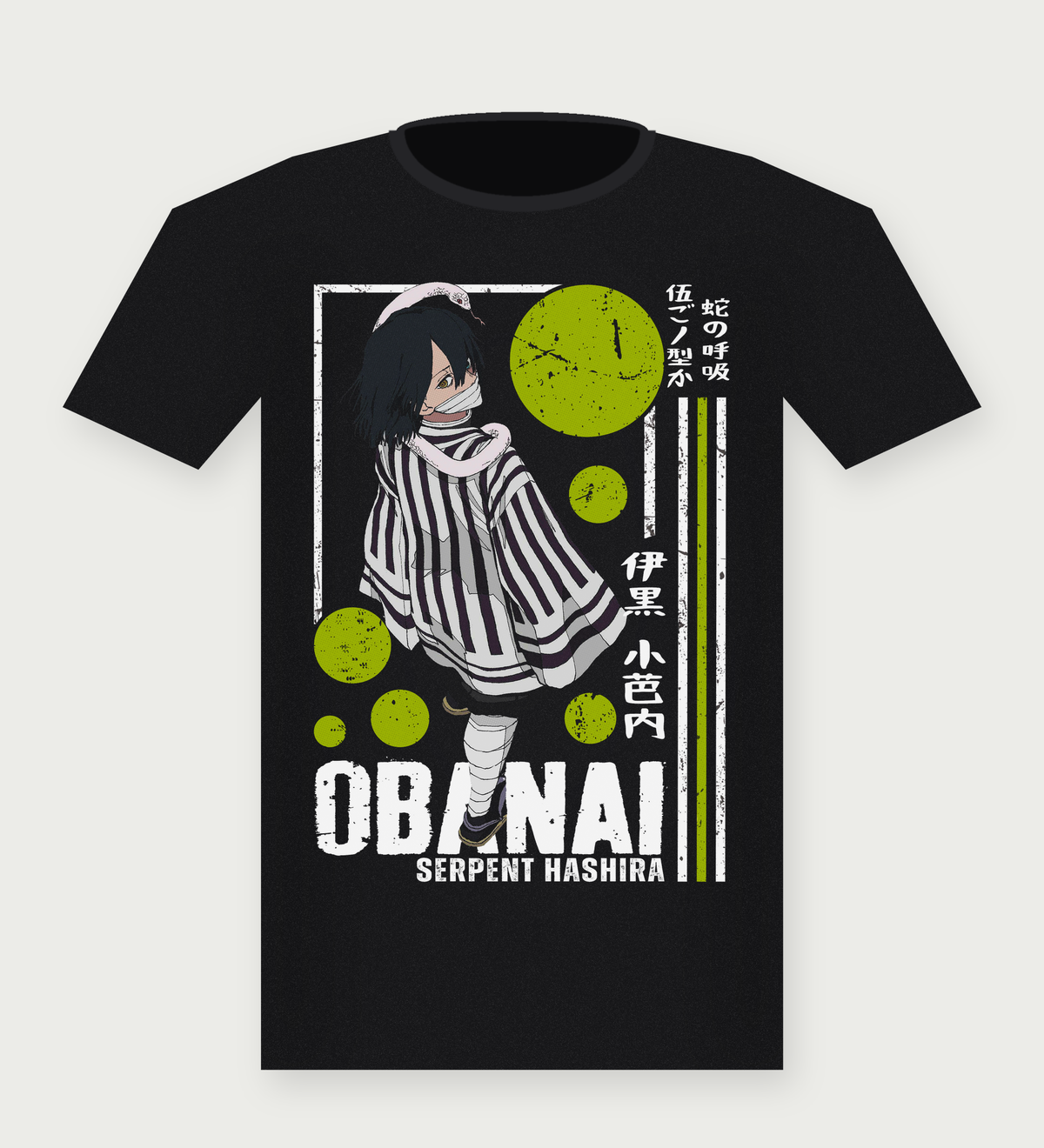 Obanai Iguro black t-shirt
