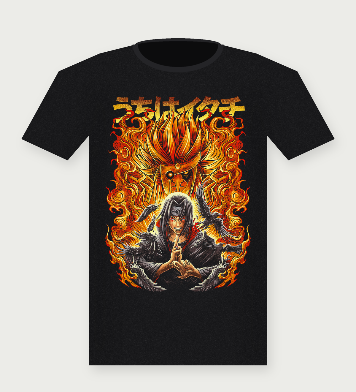 Itachi Uchiha black t-shirt